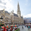 View of the Brussels Hotel de Ville on Grand-Place